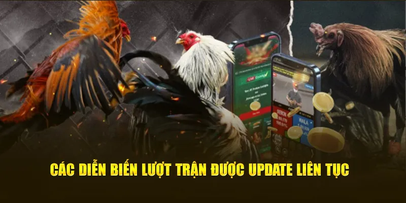 Các diễn biến lượt trận được update liên tục