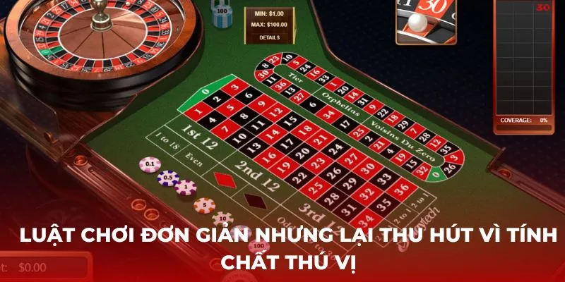 Luật chơi Roulette 789win đơn giản nhưng lại thu hút vì tính chất thú vị